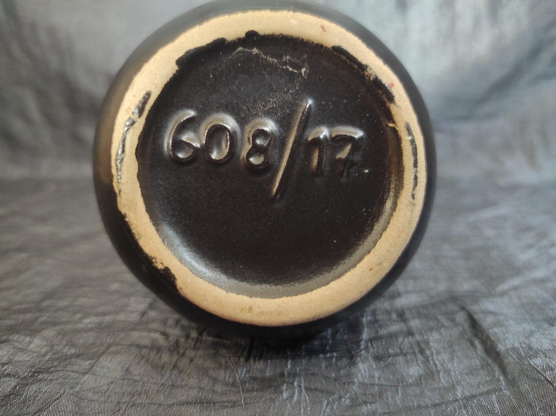 Vintage Keramikvase Braun  2