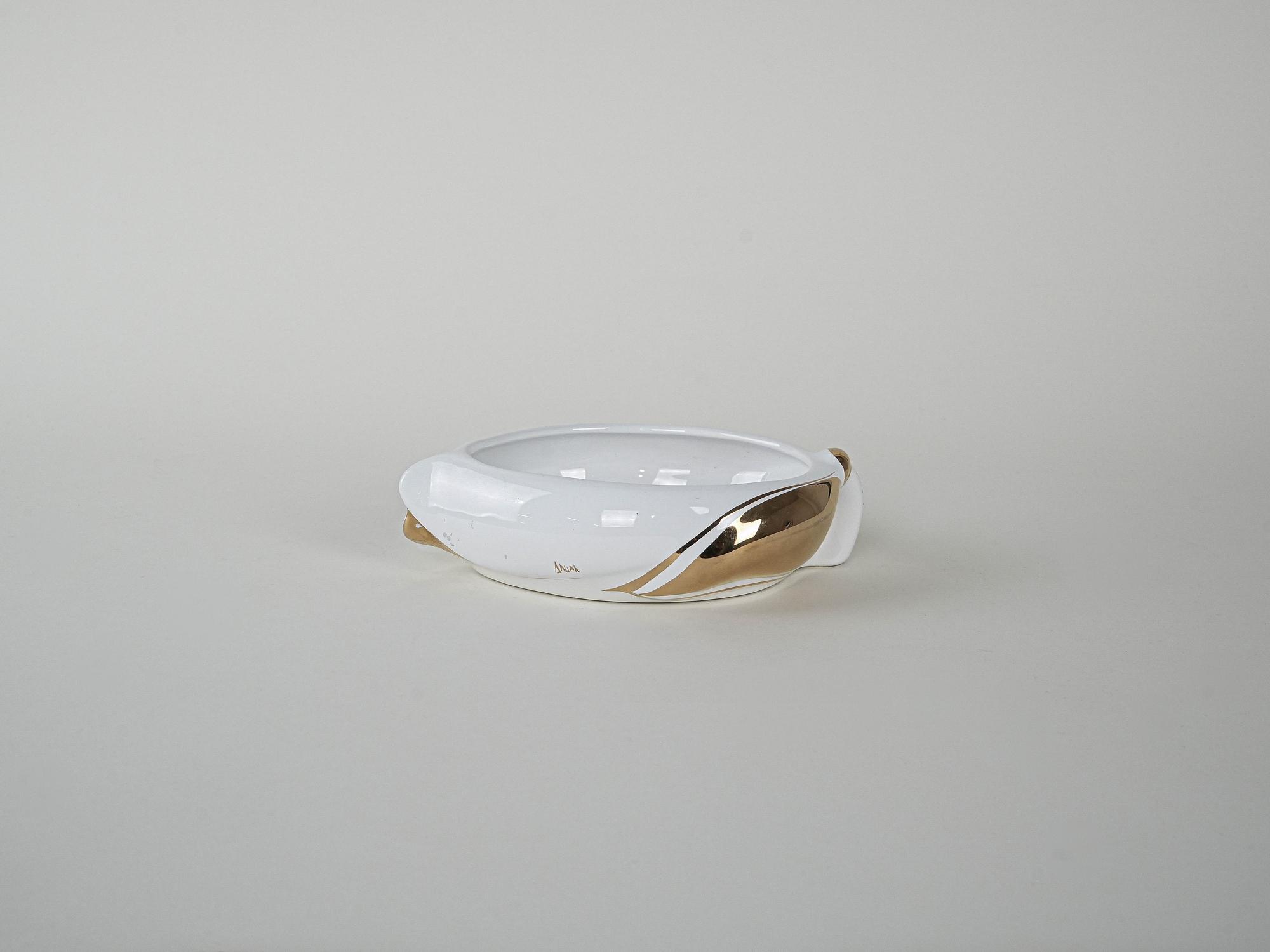 Porcelain bowl White 1970s 2