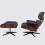 Eames Lounge Chair mit Ottoman Schwarz 2
