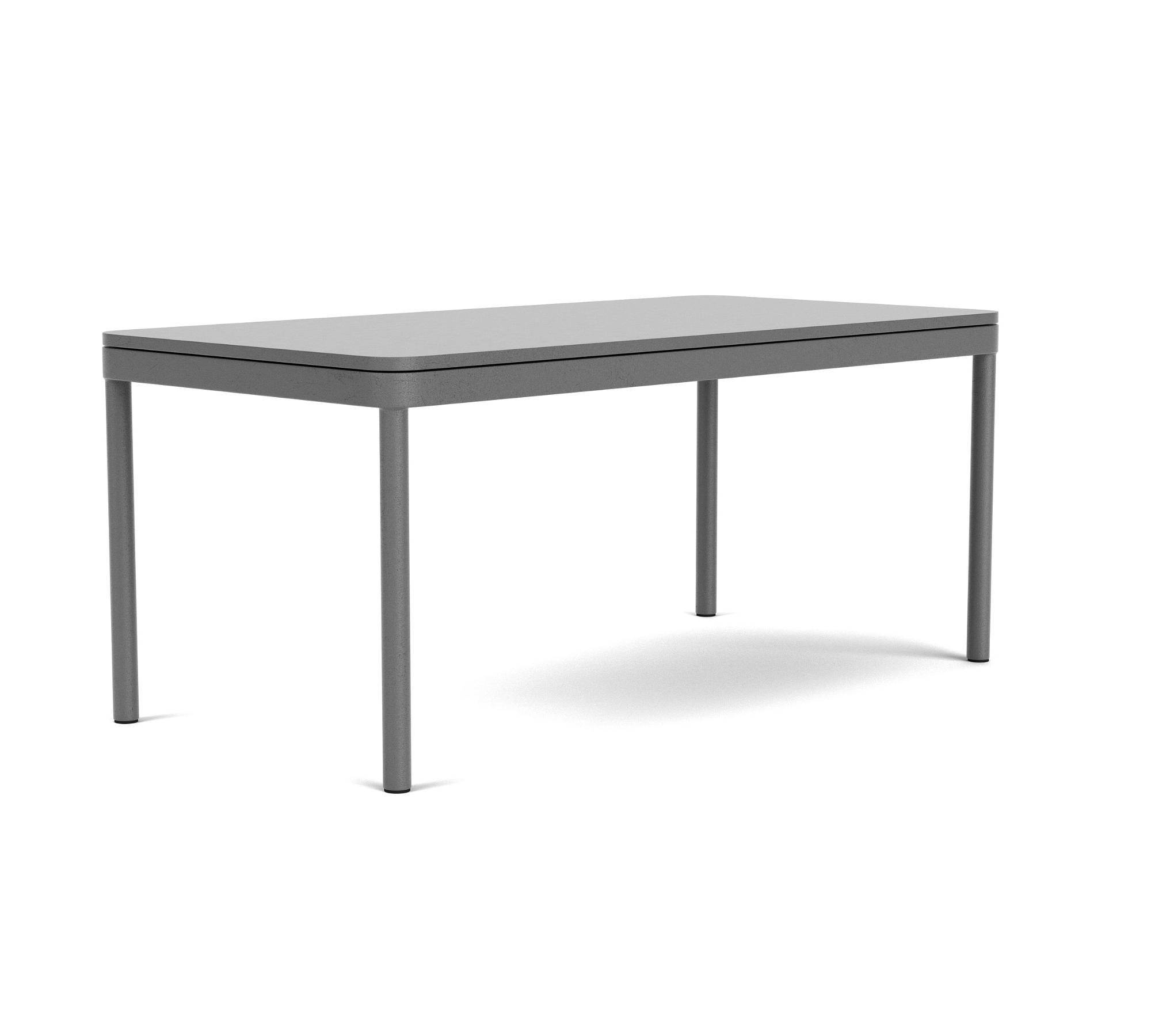 Vincent Außen-Couchtisch Anthrazit Grau Stahl 0