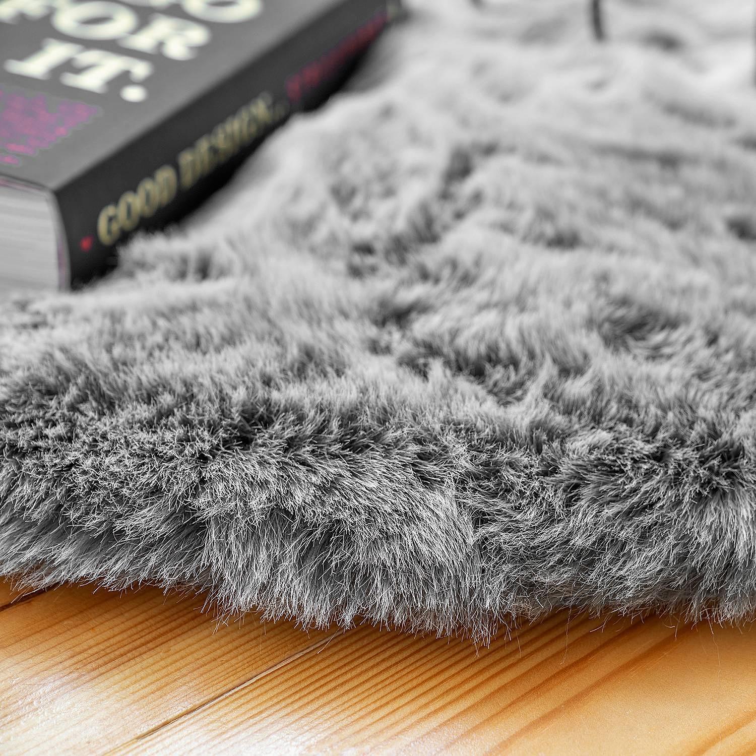 My Samba 495 Fellteppich Silver Ø 80cm 4