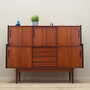 Vintage Highboard Teakholz Braun 1960er Jahre 1