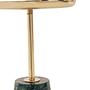 Avola Round Side Table Marble Iron Gold 4