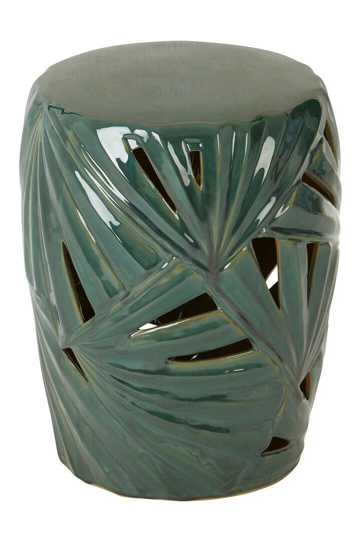 Sorrell Round Side Table Ceramic Green 1