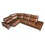 Sofa Récamiere Rechts Leder Tabakbraun 6