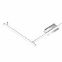 LED Deckenleuchte 3-flammig Glas Metall Weiß 1