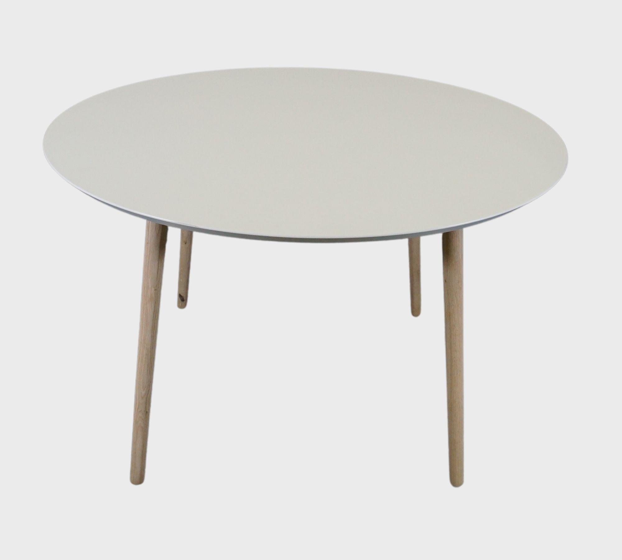 Allie Tavolo da pranzo Soap Oak Bianco Ø 100cm 4