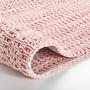 Badteppich Sway Baumwollstoff Rosa 60 x 60 cm 1