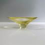 Vintage Schale Glas Gelb 1960er Jahre 3