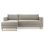 Madison Sofa Bed Recamiere Left Agnes Brown 0