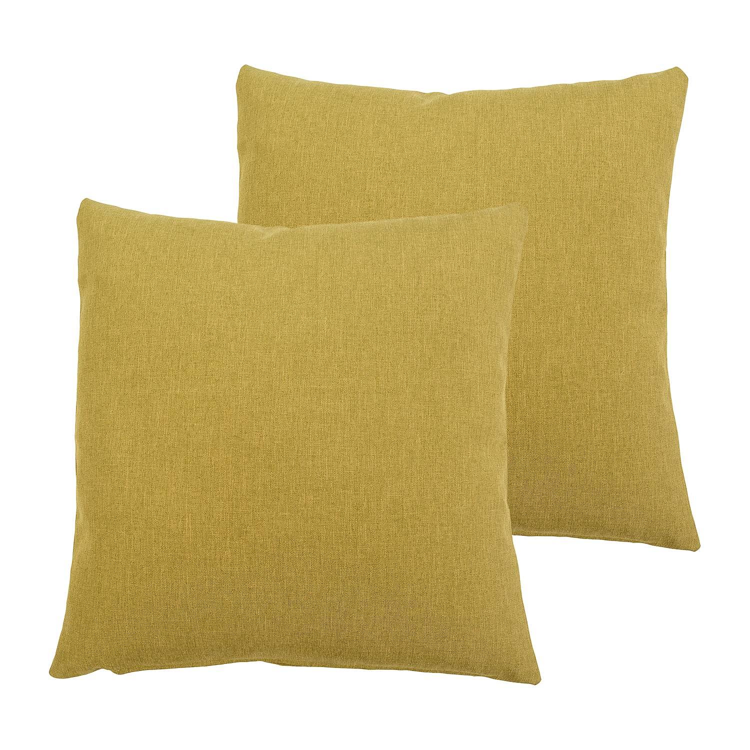 2x Milan Pillowcase Synthetic fiber Khaki 50 x 50 cm 0