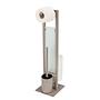 Rivalta toilet brush set steel polypropylene taupe 3