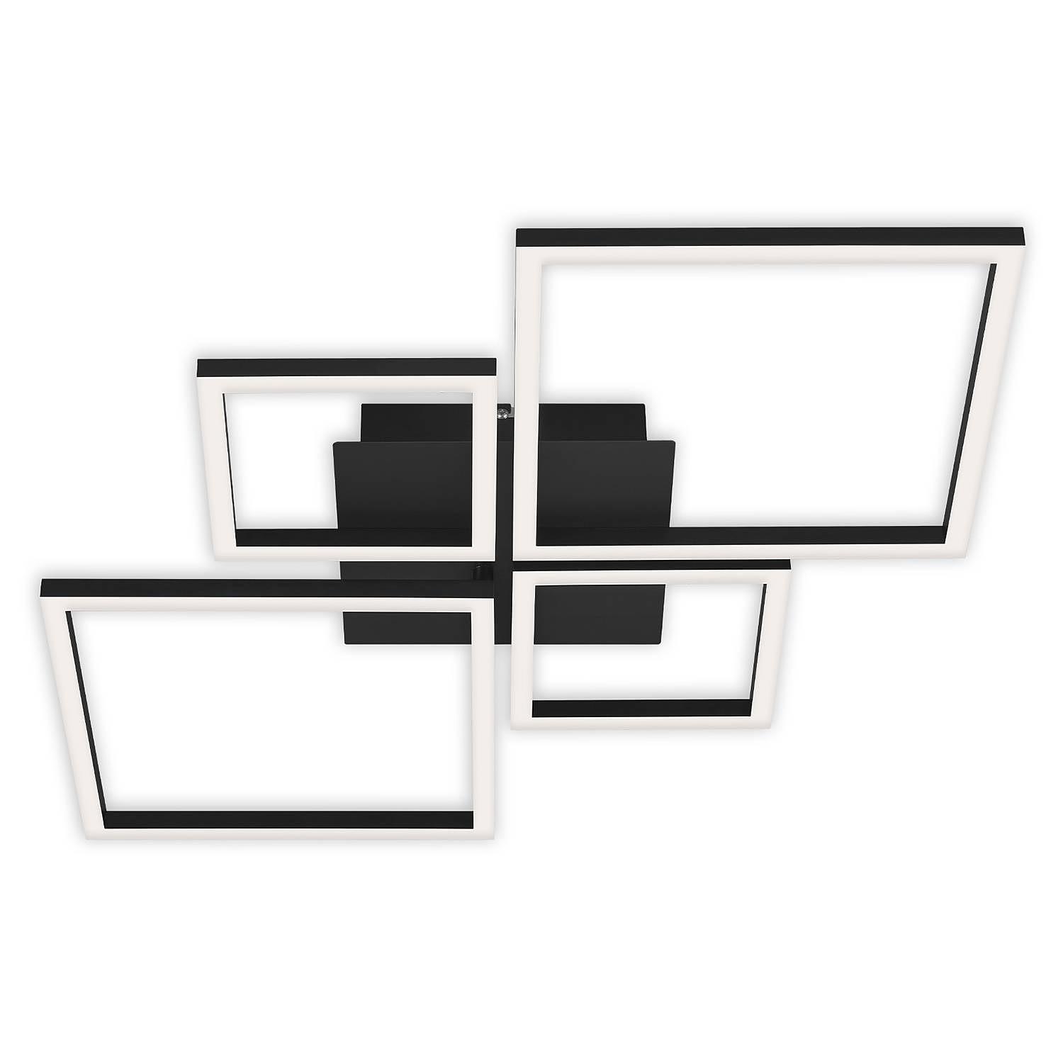 1-Flammig LED-Deckenleuchte Frame V Polycarbonat Eisen 0