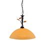 Rustic Flower Glaspendelleuchte Braun Metall 1-flammig 0