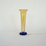Glass vase Amber Cobalt blue 3