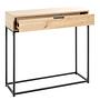 Malmö Konsolentisch Eichenholz Schwarz 3