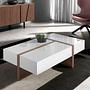 Table Walnut wood White 3