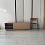TV Sideboard Holz Aluminum Braun 1