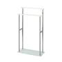 Handtuchhalter Debar Edelstahl Glas Silber 1