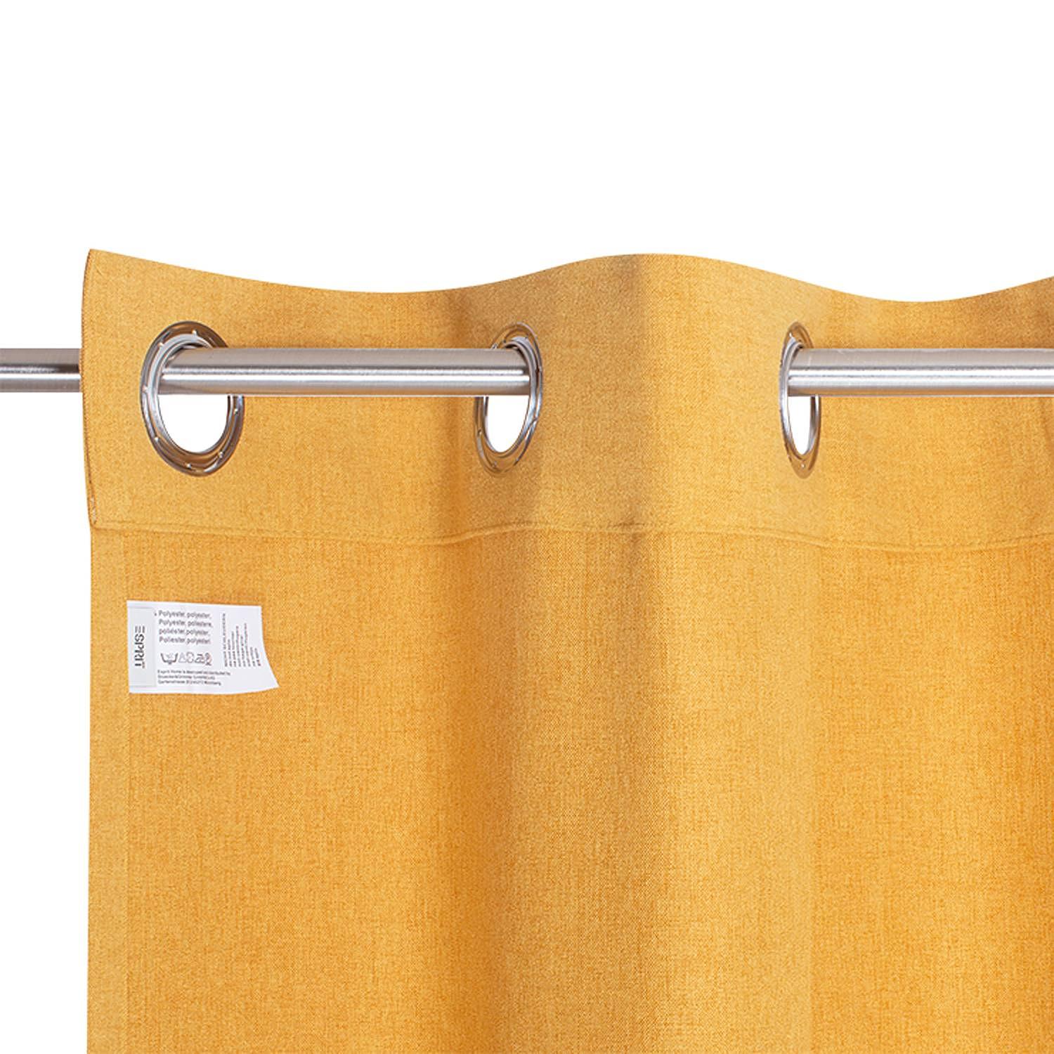 Ösenschal Harp Polyester Senfgelb 3