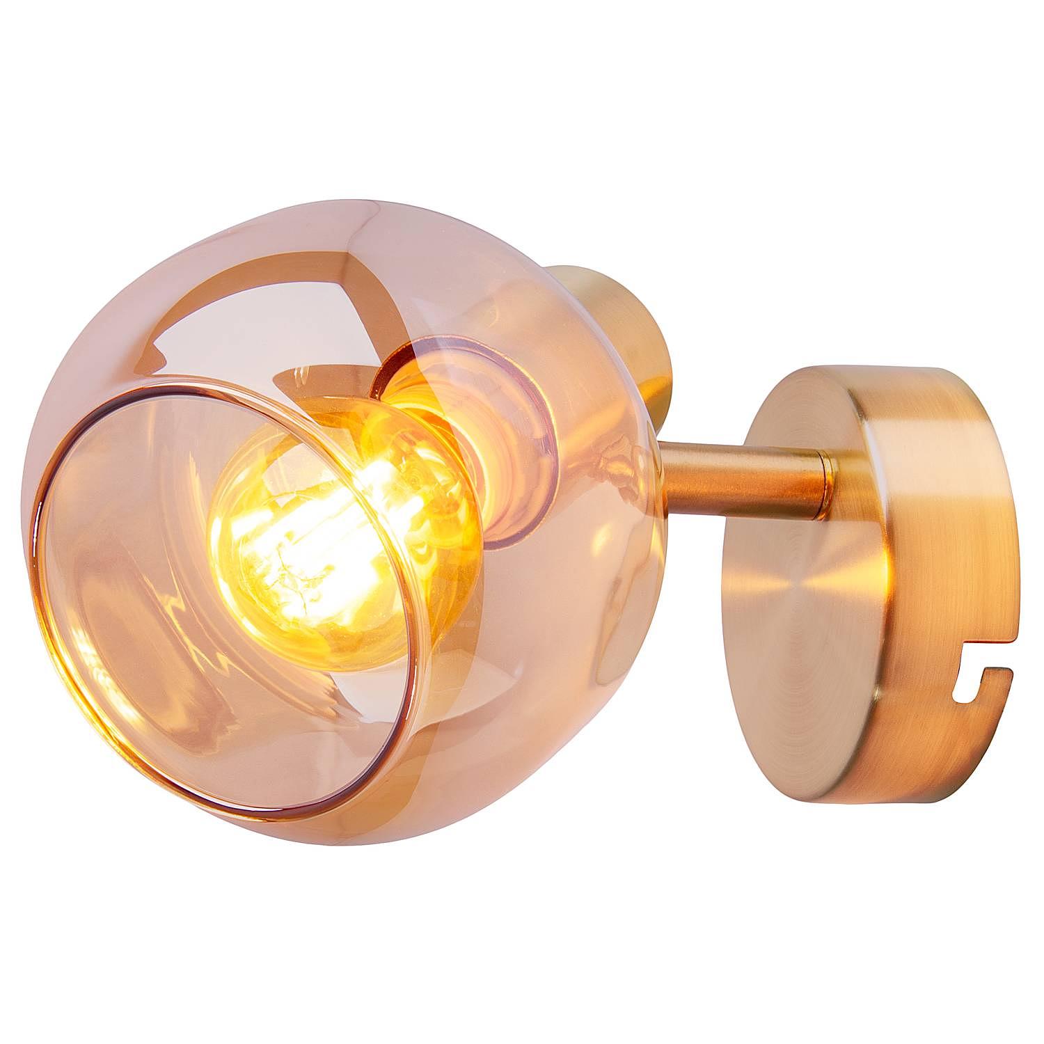 Libby Wall Light Clear Glass Iron Gold 0