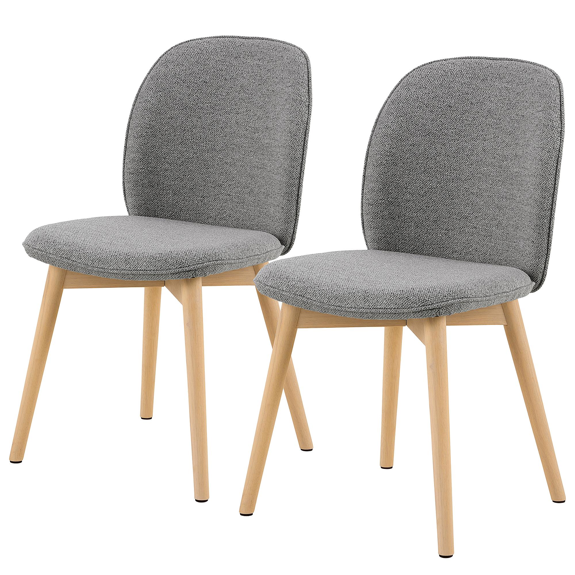 Geunie Esszimmerstuhl 2er-Set Grau 1