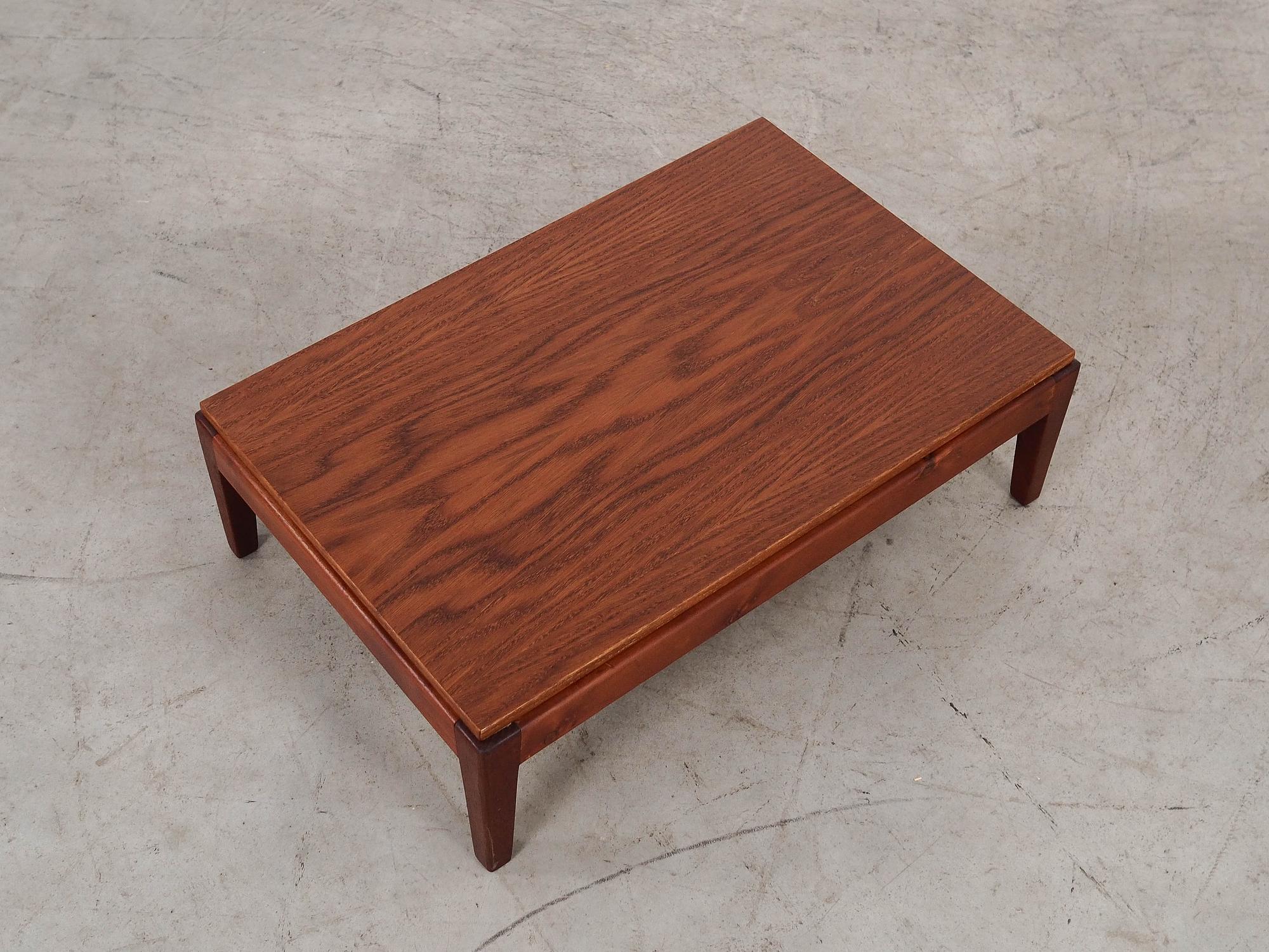 Couchtisch Eichenholz Optik 1970er Jahre 5