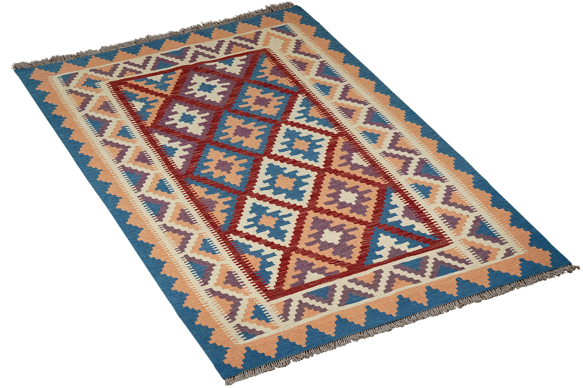 Kilim Gashgai Teppich Wolle Mehrfarbig 2