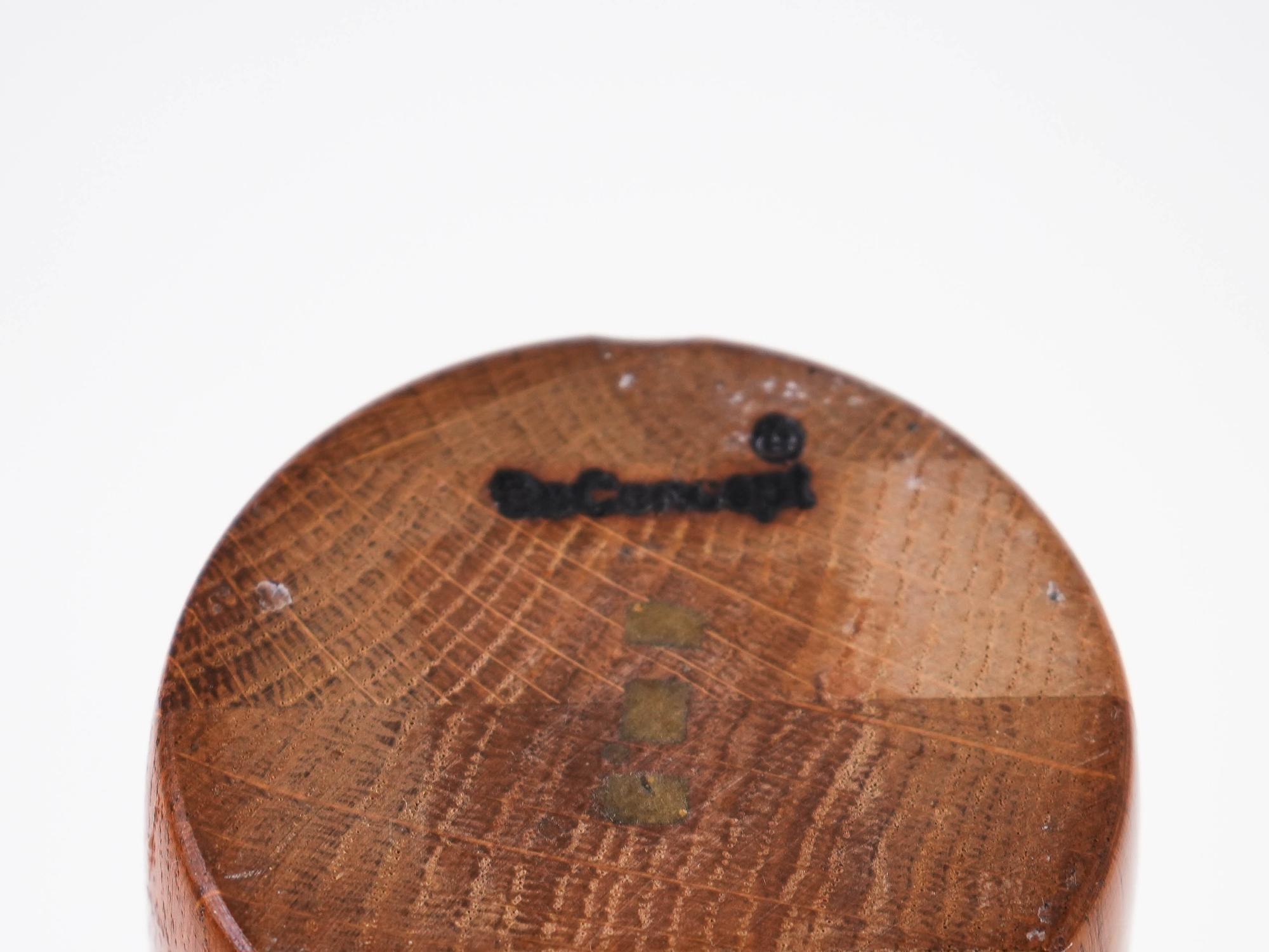 Tealight holder Teak 1970s 7
