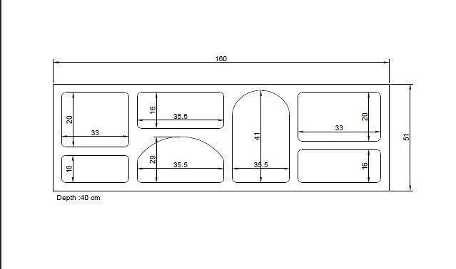 Liva Sideboard Anthrazit 160cm 8