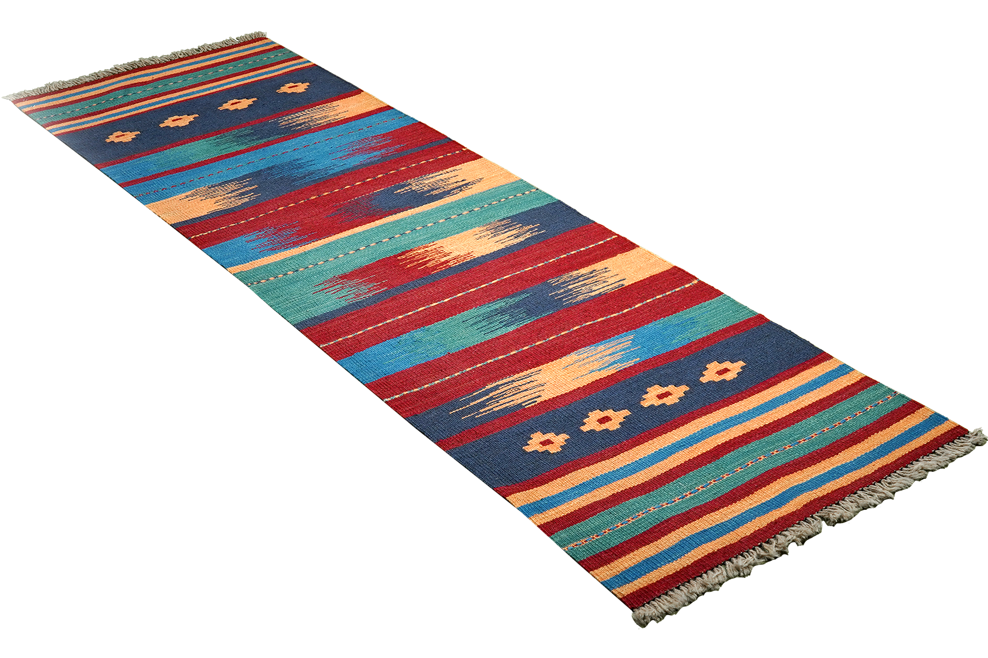 Kilim Gashgai Teppich Wolle Mehrfarbig 2