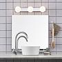 LED-Badleuchte Mini II Milchglas Edelstahl Silber 2