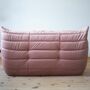 Togo Sofa 2-seater velvet pearl pink 3