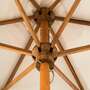 Sonnenschirm Textil Holz Beige 3