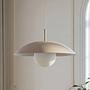 Suma Pendant Light 1-bulb Iron Opal Glass Cream 1