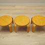 3x Pflanzenständer Holz 1970er Jahre 2