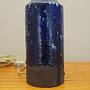 Tischlampe Keramik Blau 1960er Jahre 9