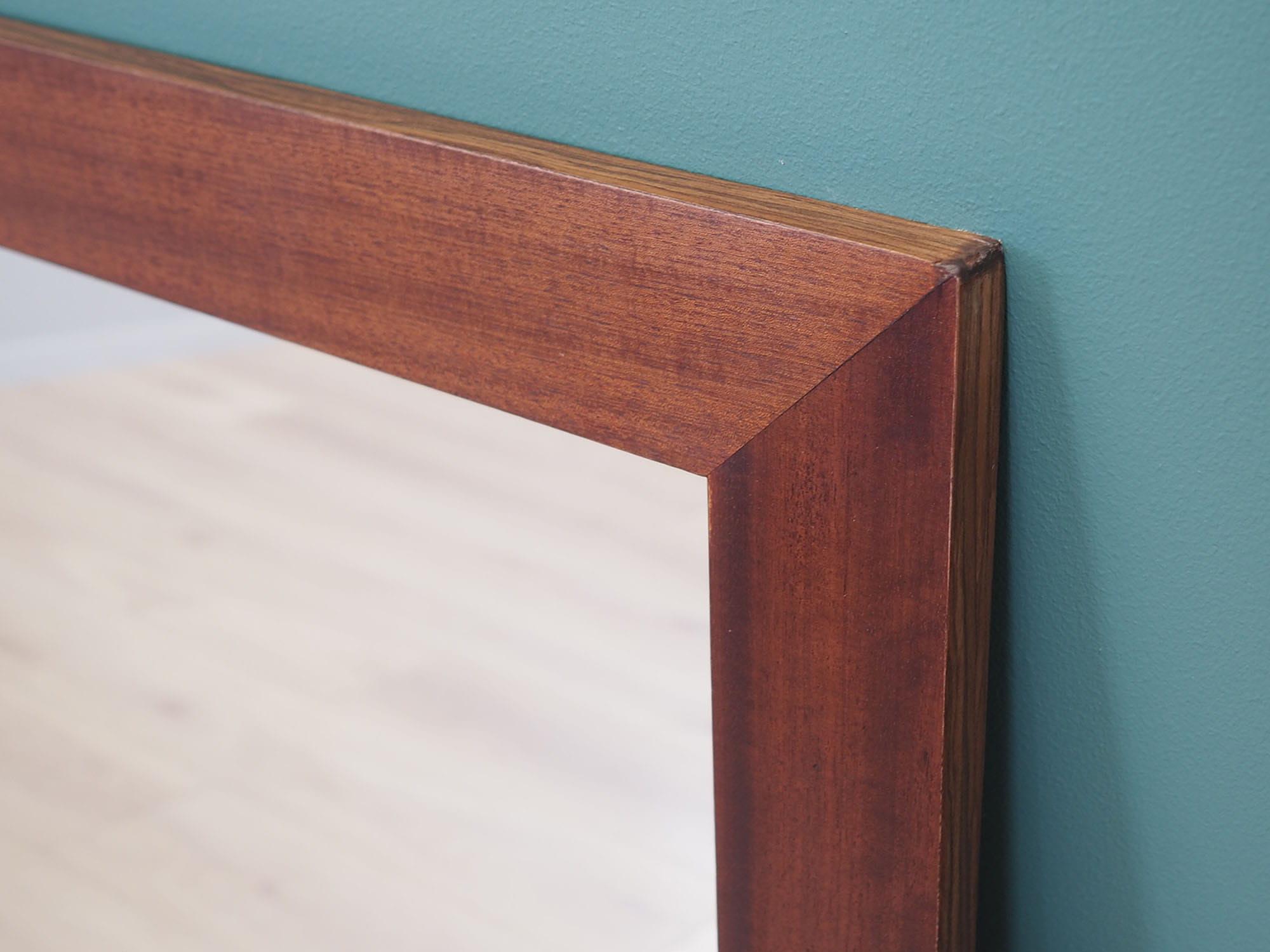 Mahogany Spiegel 1970 Jahre 3