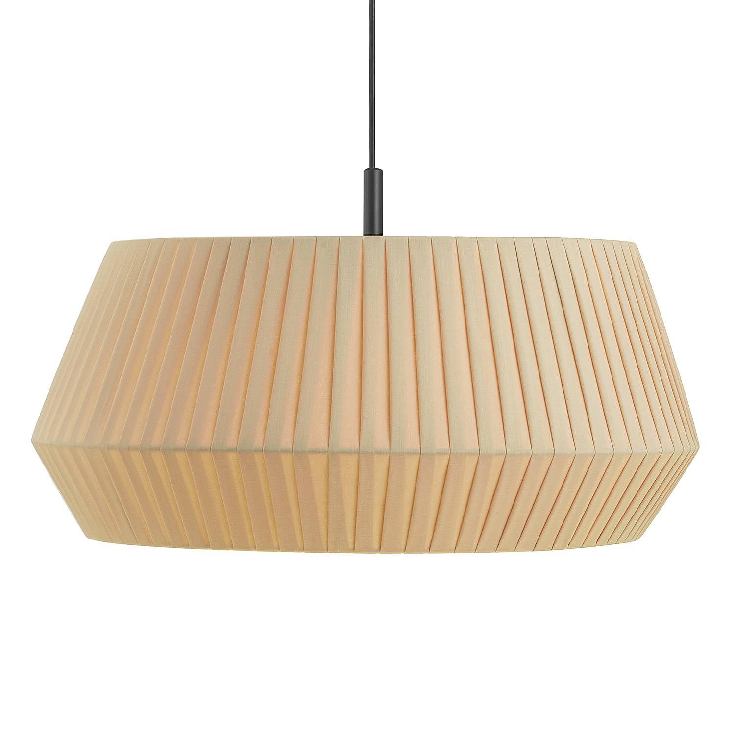 Pendelleuchte Dicte I Baumwolle Stahl Beige 1