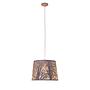 White Wood Pendant Lamp Steel 1-light 1