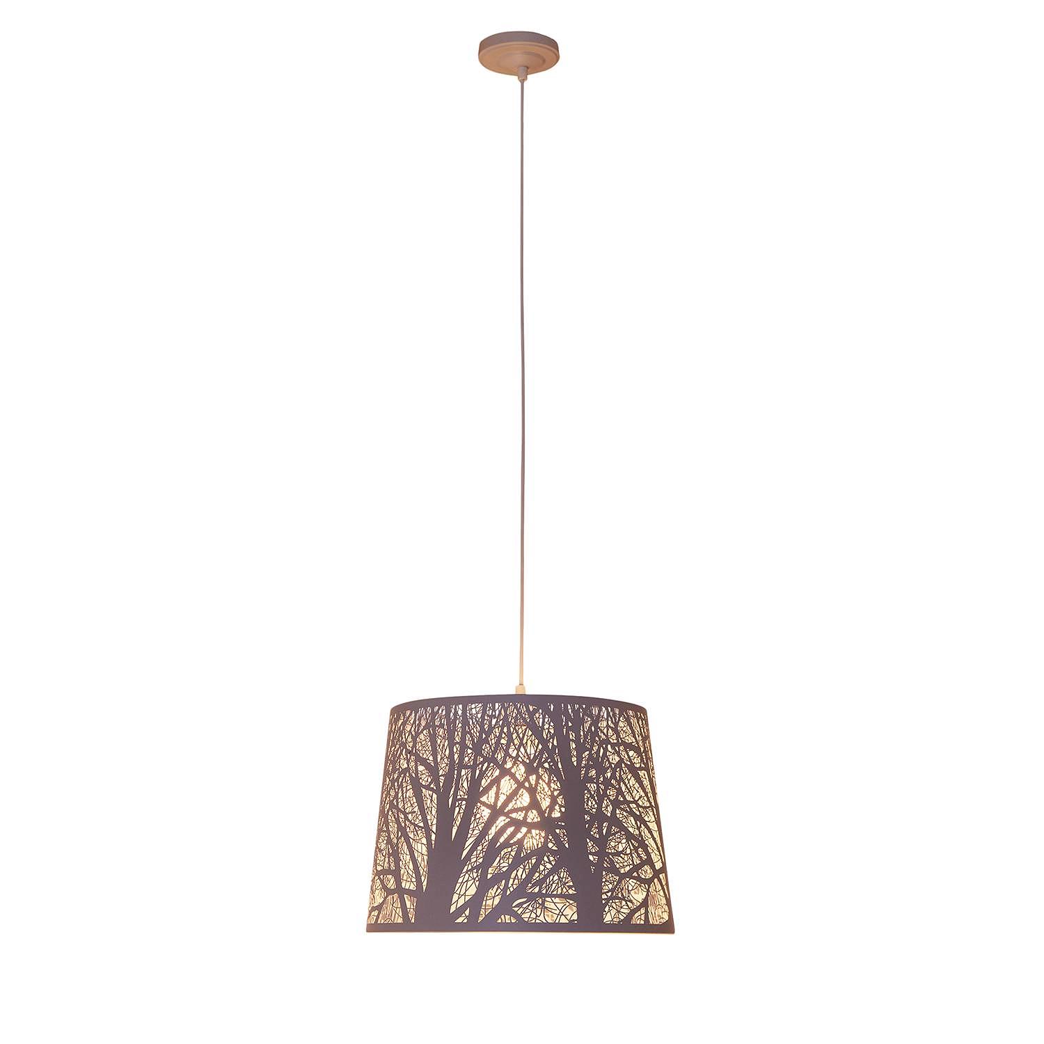 White Wood Pendelleuchte Stahl 1-flammig 1