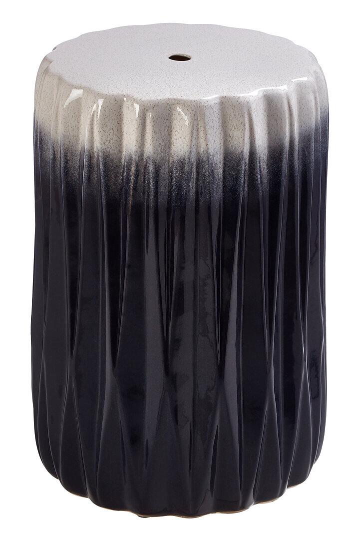 Azul Ombre Tischhocker Blau Weiß 1