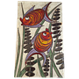Vintage Wandfliese Keramik Bunt 0
