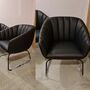 Armchair Leather Black 1