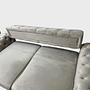 2x Sofa & Sessel Samt Beige 5
