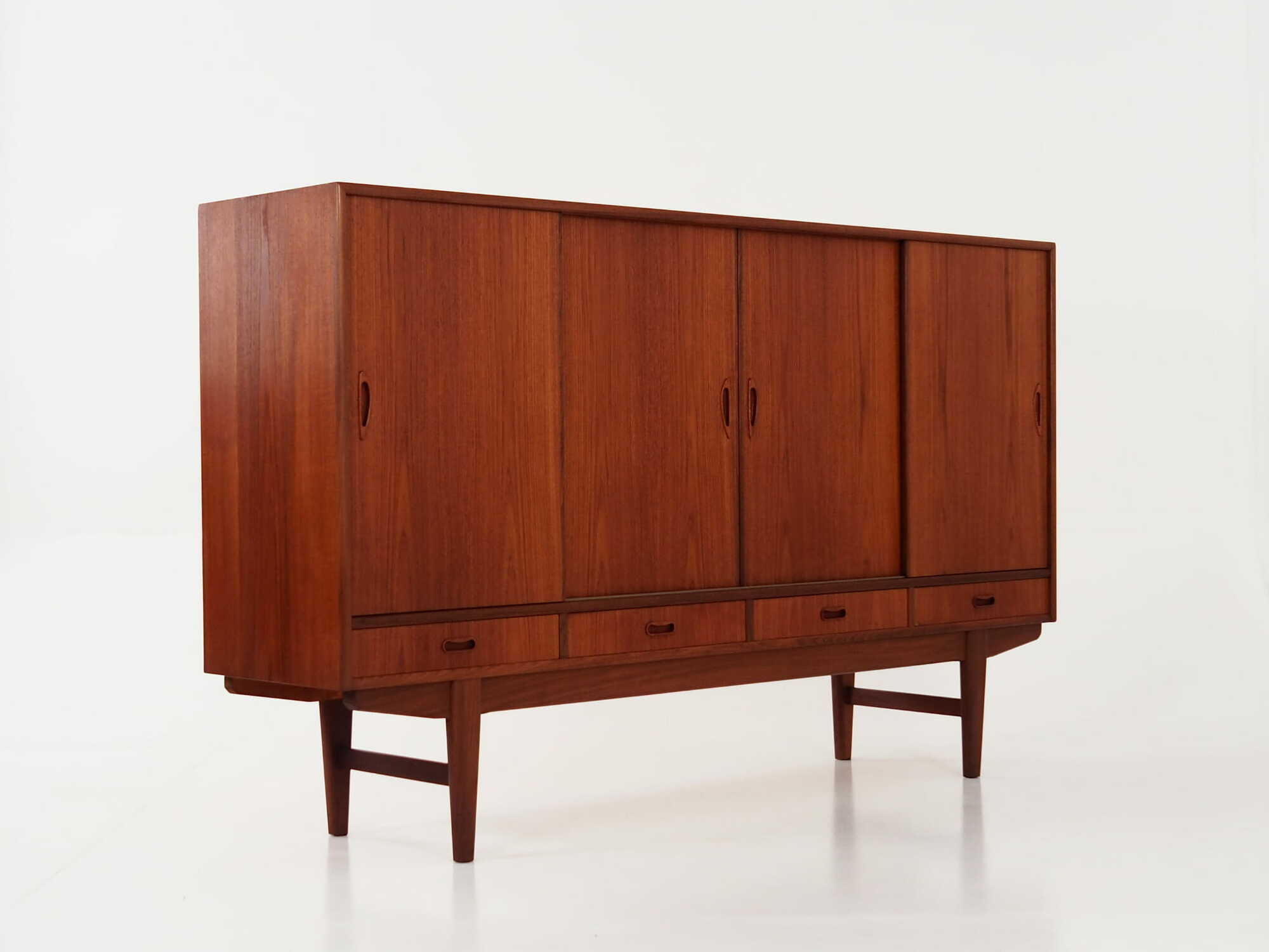 Vintage Sideboard Teak Wood Brown 1970s 6