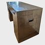 Schreibtisch Aluminiumbeschlag Silber 2