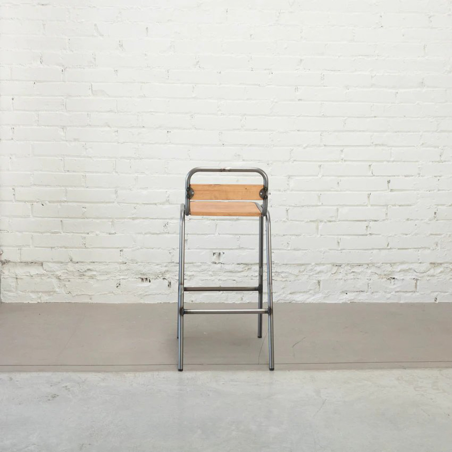 Jaden Hocker Holz Metall Braun 2