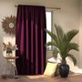 Vorhang mit Kräuselband Textil Violett 0