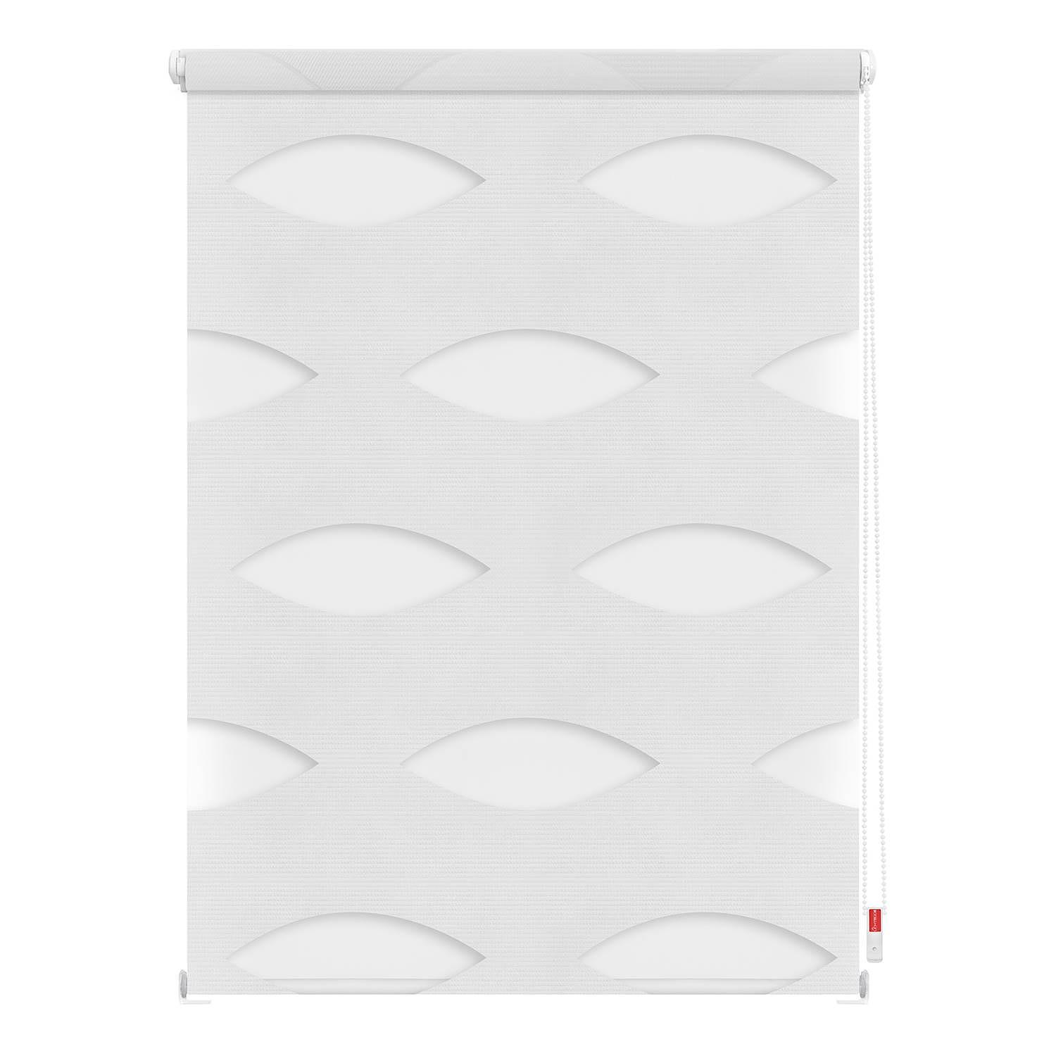 Duo-Rollo Ellipse Webstoff Weiß 45 x 150 cm 0